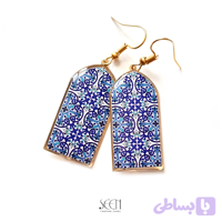 گوشواره برنجی دست ساز نیل