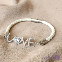 دستبند نقره Love – کد B102