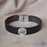 دستبند چرم و نقره – کد B143