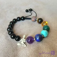 دستبند هفت چاکرا نقره – کد B142