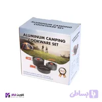 ست ظروف کمپینگ 3 تکه TZ301 قابلمه، ماهیتابه و کتری