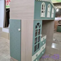 تخت دو طبقه طرح کلبه همه کاره نوجوان میز تحریر دار