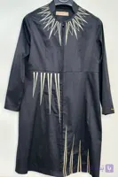 مانتو زنانه مشکی مجلسی زری دوزی استوک
