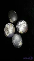 ست نگین رگه دار بیضی شکل 4 تایی