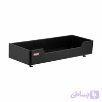 شلف حمام مروارید مدل فلت مشکی متالیک ABS