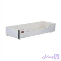 شلف حمام مروارید مدل فلت سفید کروم ABS