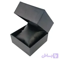 جعبه ساعت چرمی لوکس بدون مارک مشکی