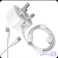 شارژر اپل توان 20 وات سه پین همراه کابل تایپ سی به لایتنینگ Charger Apple 20W Three Pin with Cable Type C To Lightning