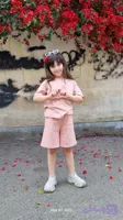 ست تیشرت و شلوارک بچگانه دخترانه گلبرگ