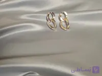 گوشواره کارتیردرشت با رنگ نقره ای