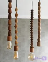 لوستر چهار شاخه چوبی مدل اروپایی طرح جدید چوبی کد 5825
