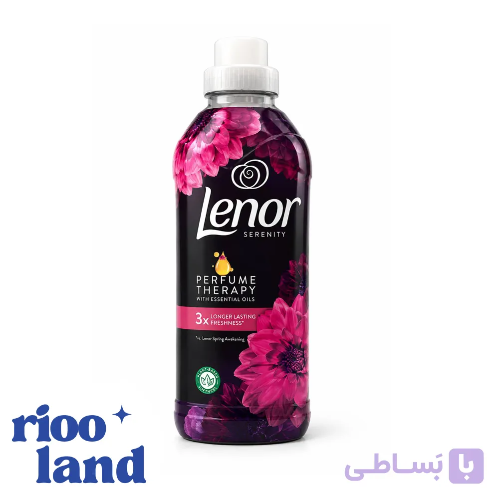 نرم‌کننده لباس لنور مدل پرفیوم تراپی رایحه لوتوس و انجیر حجم925میلی لیتر