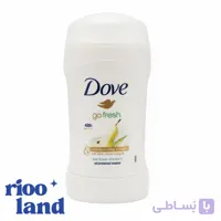ضد تعریق استیکی داو با رایحه گلابی و آلوئه‌ورا حجم 40گرم