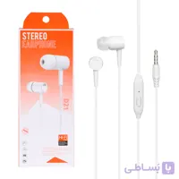 هندزفری با سیم STEREO مدل D21 - سفید - DST