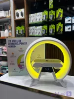 اسپیکر بلوتوثی G مدل XM-X63 (ساعت‌دار + شارژر وایرلس + لایت RGB)
