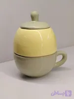 ست ماگ و قندان سرامیکی