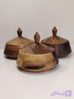 قندان و شکلات‌خوری چوبی مدل سَرو