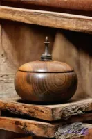 شکلات خوری چوبی مدل خمره ای جذاب و دست تراش