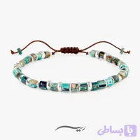 دستبند نقره مردانه آبی ابدی