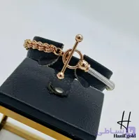 دستبند النگویی طلای رزگلد جسیکا ملانیا