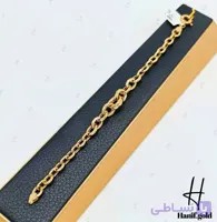 دستبند طلای لخت آریانا طرح کادنزا آیینه‌ای