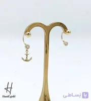 گوشواره طلای زرد دوبل اسپرلوس لنگر