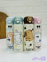 تراول ماگ دوحالته نی دار و آسان نوش دار طرح حیوانات 500ml