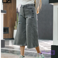 شلوار جین شافل کوتاه زنانه کد کار:22606