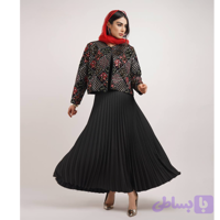 کراپ کت مخمل سوزن دوزی شده