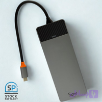 هاب و مبدل 12 پورت تایپ سی AGW مدل Linker Series