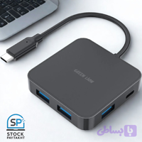 هاب ۷ پورت تایپ سی گرین لاین مدل GHB-7 | خروجی 4K@60Hz و توان 100W