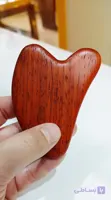 گواشا قلبی شکل رُز وود