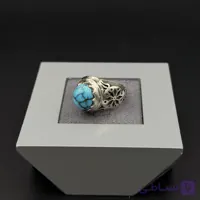 انگشتر فیروزه اصل نیشابوری درجه یک کد2735