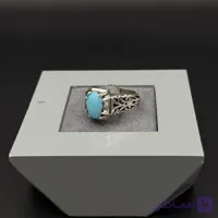 انگشتر نقره با فیروزه اصل نیشابوری کد2745