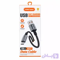 کابل تایپ سی FIRSTYOU C077 با نمایشگر دیجیتال و طول ۱ متر
