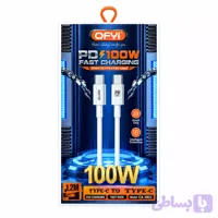 کابل شارژ OFYI CA-10CC تایپ سی به تایپ سی ۱۰۰ وات