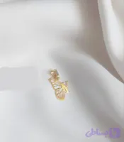 پلاک طلا مدل بال پروانه و Y