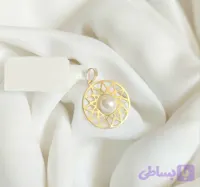 پلاک طلا هاله مرواریدی