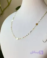 گردنبند طلا مدل لوزی و استار