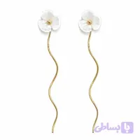 گوشواره طلا کرلی گل میخ