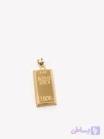 پلاک طلا شمش طرح کلاسیک 1001
