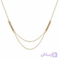 گردنبند طلا مدل کارتیر دو تیکه