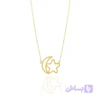گردنبند طلا ماه و ستاره N0034