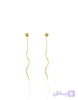 گوشواره طلا پیچی دایره (کد J4EVL)