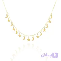 گردنبند طلا ماه و ستاره کد N01