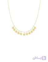 گردنبند طلا شرابه ای ستاره SET526