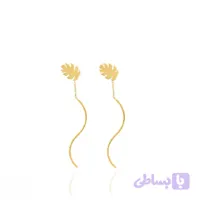 گوشواره طلا پیچی برگ انجیری
