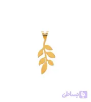 پلاک طلا برگ زیتون ZA013