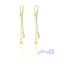 گوشواره طلا ماه و ستاره کد N0013