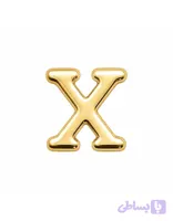 پلاک طلا حرف X مینیمال 021